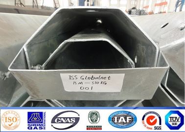 Tiang Utilitas Baja 9m 4kn Untuk Proyek Saluran Transmisi Listrik Overhead