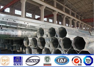 9m 12m Q235 Bitumen Tiang Poligonal Untuk Saluran Transmisi Listrik