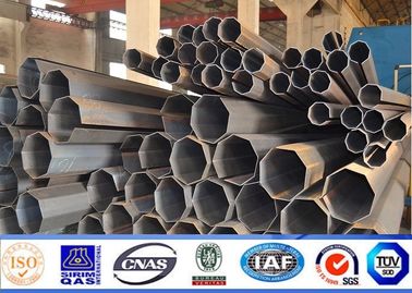 9m 12m Q235 Bitumen Tiang Poligonal Untuk Saluran Transmisi Listrik