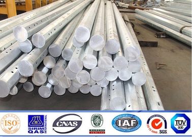 Tiang Utilitas Baja 9m 4kn Untuk Proyek Saluran Transmisi Listrik Overhead