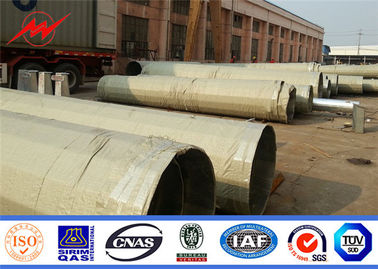 60FT Q345 4.5mm Tebal Tiang Transmisi Daya Baja Dengan Bitumn