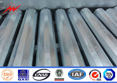 9m 650 Dan Tiang Baja Tubular Kerucut Galvanis Untuk Saluran Listrik