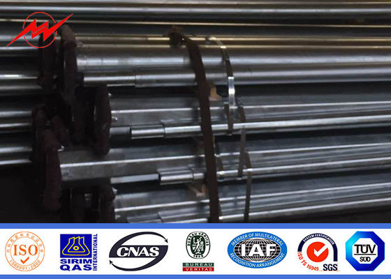 Hot Dip Galvanisasi 10m 11m Kolom Tiang Listrik Untuk Uruguay