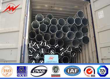 9m 650 Dan Tiang Baja Tubular Kerucut Galvanis Untuk Saluran Listrik