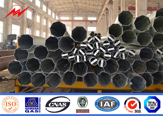 Transmisi Gabon Q345 Tiang Utilitas Baja, Tiang Daya Logam 10m 330kg