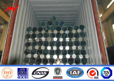 10m - 200 Dan 12m - 200 Dan Togo Tiang Lampu Galvanis Kekuatan Hasil Tinggi