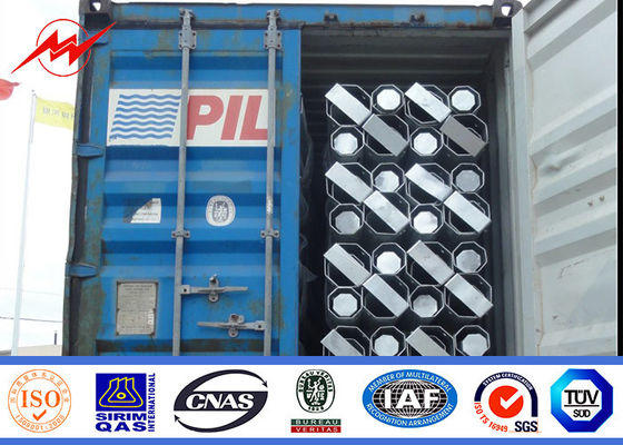 Tegangan Rendah Tiang Transmisi Tenaga Listrik 33kv, Tiang Baja Galvanis Anti Karat