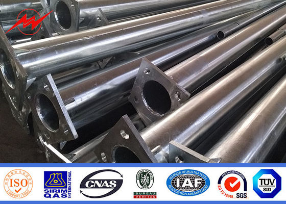 5-15 Meter Tiang Lampu Komersial Tiang Cahaya Komersial Dengan Galvanisasi Hot Dip