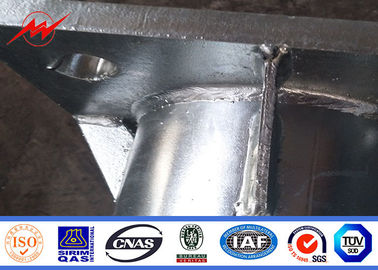 9m 12m Q235 Bitumen Tiang Poligonal Untuk Saluran Transmisi Listrik
