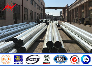 Listrik Bitumen Galvanized Steel Power Pole Dengan Bitumen Surface Treatment