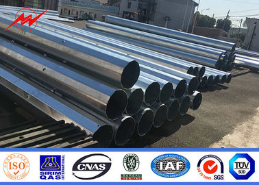 Listrik Bitumen Galvanized Steel Power Pole Dengan Bitumen Surface Treatment