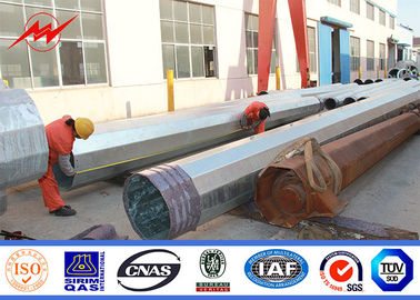75FT Philippines NGCP Standar Tiang Baja Galvanis Dengan Ketebalan 4-5mm