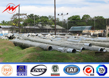 30ft 35ft Hot Dip Baja Galvanis Tiang Daya Listrik Ke Jalur Transmisi
