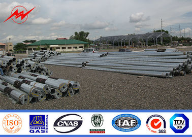 30ft 35ft Hot Dip Baja Galvanis Tiang Daya Listrik Ke Jalur Transmisi