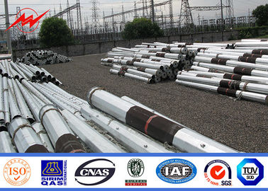 30ft 35ft Hot Dip Baja Galvanis Tiang Daya Listrik Ke Jalur Transmisi