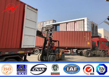 Tiang Distribusi Daya 9 Meter, Tiang Baja Galvanis 200 Dan 400 Dan 650 Dan 800 Dan