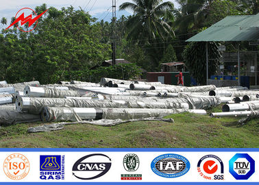 3mm Tebal 40ft 500KG Gr65 Tiang Daya Listrik, Tiang Transmisi Listrik