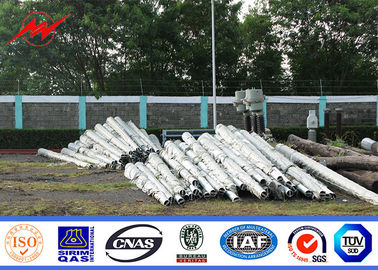 3mm Tebal 40ft 500KG Gr65 Tiang Daya Listrik, Tiang Transmisi Listrik