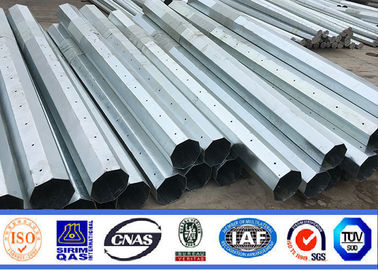 Galvanisasi Listrik 100ft Steel Power Pole Grade One Protect Level