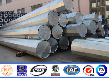 Tiang Listrik Galvanis Grade 65 Baja 60 Ft Untuk Saluran Transmisi 138kv