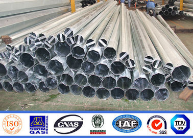 Galvanisasi Listrik 100ft Steel Power Pole Grade One Protect Level