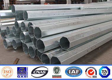Galvanisasi Listrik 100ft Steel Power Pole Grade One Protect Level
