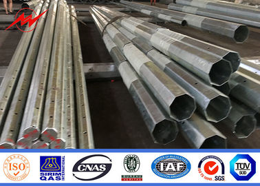 Galvanisasi Listrik 100ft Steel Power Pole Grade One Protect Level