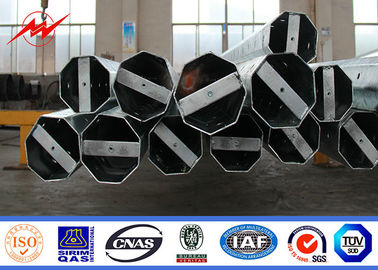 45-100FT Tiang Baja Galvanis Listrik 2000kg Memuat Satu Bagian Desain