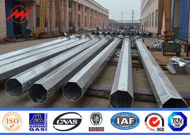 15m Galvanized Steel Tiang Listrik Kolom Power Line Persetujuan Iso