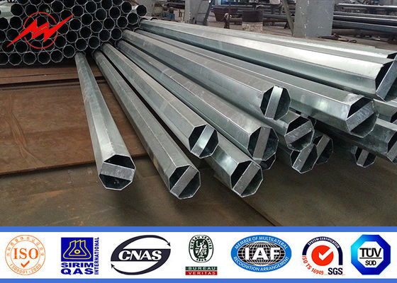 Tiang Utilitas Baja Tiang Baja Galvanis 9 Meter ASTM A123 Standar