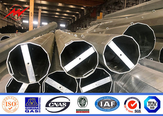 Iso Electric Power Metal Utility Pole Untuk 132kv Transmission Line Project
