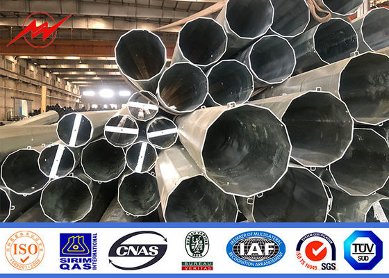 Iso Electric Power Metal Utility Pole Untuk 132kv Transmission Line Project