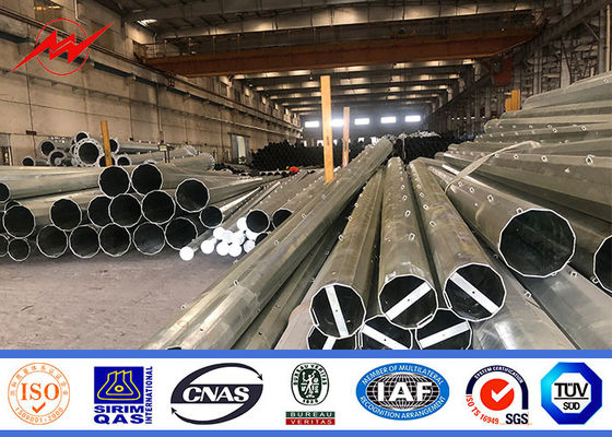 Iso Electric Power Metal Utility Pole Untuk 132kv Transmission Line Project