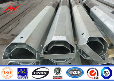 11.9M 8kn Tiga Bagian Tiang Utilitas Logam Galvanis Tangga Multifungsi Atas