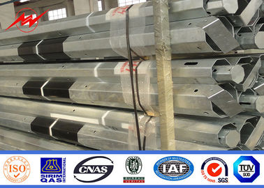 9M 3,8mm Tiang Listrik Utilitas Listrik Dengan FRP, 150 250 450 500kg Beban
