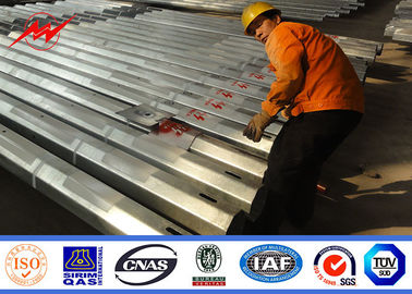 9M 3,8mm Tiang Listrik Utilitas Listrik Dengan FRP, 150 250 450 500kg Beban
