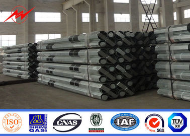11m 7.2mm 3.8mm 69kv Steel Tubular Pole Untuk Saluran Transmisi