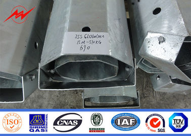 11m 7.2mm 3.8mm 69kv Steel Tubular Pole Untuk Saluran Transmisi