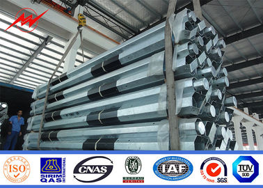 Tiang Listrik Utilitas 65ft Langsung Dikubur, Tiang Galvanis Hot Dip Standar NGCP