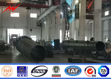 Tiang Baja Galvanis Tradisional Tipe Flange 30,5m, Tiang Transmisi Tenaga Listrik