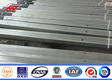 15m Hot Dip Galvanized Steel Tubular Listrik Power Pole Dengan Bahan ASTM A123