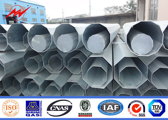 8M 2,5KN Tubular Tubular Power Pole Untuk Proyek Jalur Distribusi Listrik