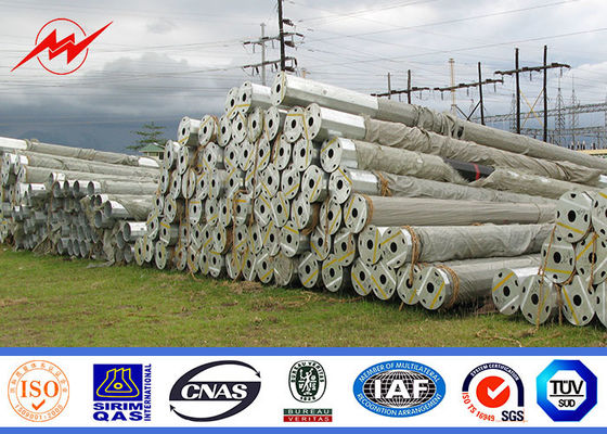 Tiang Utilitas Baja Listrik Segi Delapan Untuk Saluran Distribusi Daya 69KV