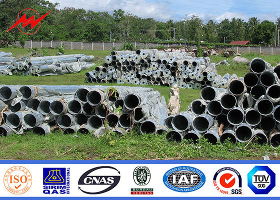 Tiang Utilitas Baja Listrik Segi Delapan Untuk Saluran Distribusi Daya 69KV