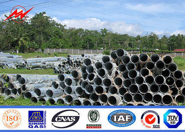 Gr 65 11.9m 33kv Tiang Transmisi Daya Tiang Tubular Untuk Proyek Overhead