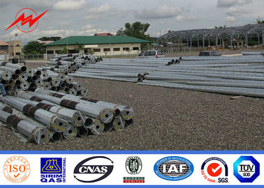 Tiang Tubular Tubular 20ft - 90ft Segi Delapan Untuk Jalur Transmisi Distribusi Daya 69kv