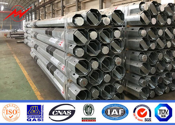 11M Kelas 3 Tiang Transmisi Daya Afrika AWS D1.1 Tiang Logam Galvanis