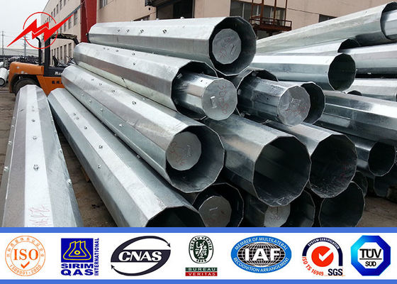 15M Transmisi Line Galvanized Steel Pole Dengan Sertifikat Pihak Ketiga