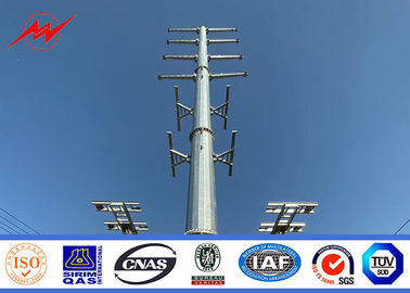 Tiang Baja Galvanis Bur-1 20-120ft Untuk Distribusi Dan Transmisi