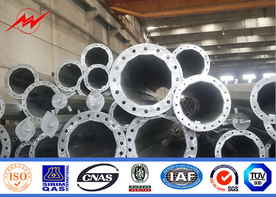 Menara Monopole Baja 30m Sesuai Dengan Standar Galvanisasi ASTM A123